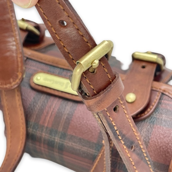 *RARE* Polo Ralph Lauren Red Tartan Mini Crossbody Messenger Bag! - Picture 14 of 17